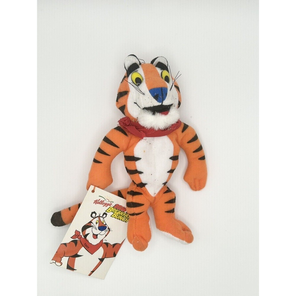Kellogg’s 1997 Tony The Tiger Frosted Flakes Cereal Plush Stuffed Animal Toy 8”